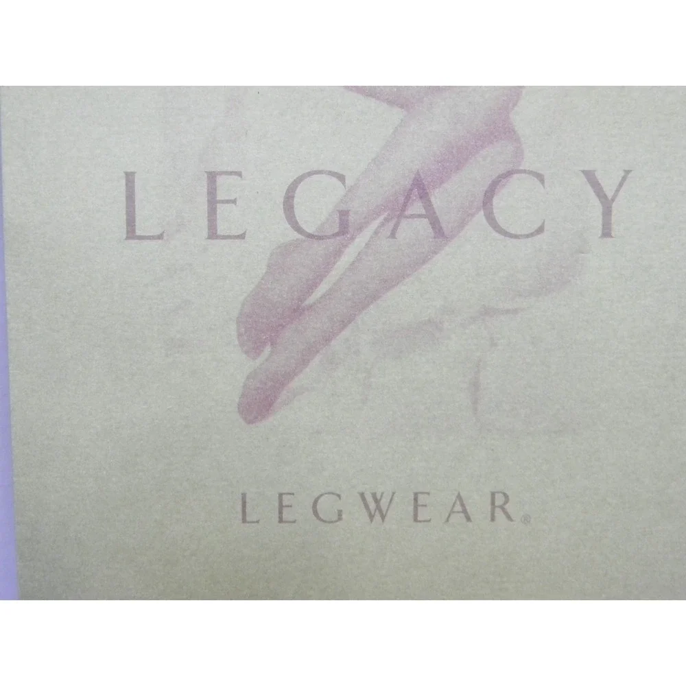 Vintage Legacy Legwear Microfiber Control Top Tights Steel Grey Size C USA